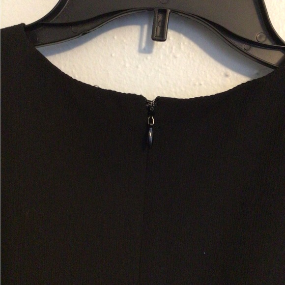 Lucca Couture Woman’s Cold Shoulder Black Midi Dress. Size Medium. - Picture 5 of 7